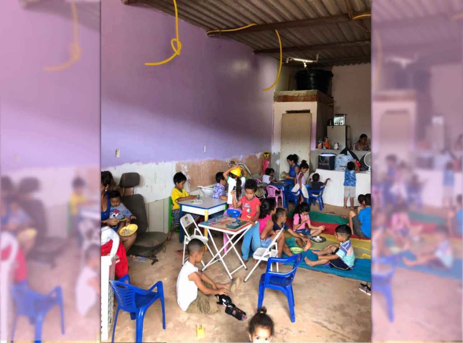 Uso comum das áreas da creche Uso comum das áreas da creche